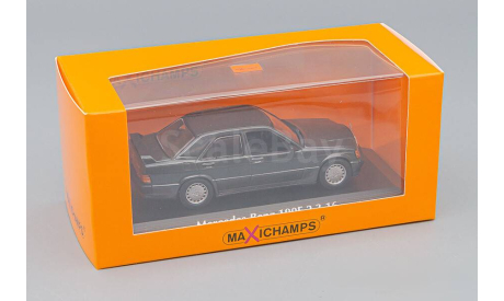 MERCEDES-BENZ 190E 2.3-16 W201 (1984), black-metallic, масштабная модель, Maxichamps, scale43