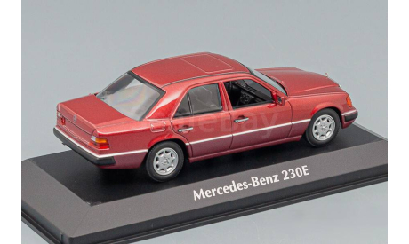 MERCEDES-BENZ E-CLASS 230E (W124) 1991, red metallic, масштабная модель, Maxichamps, scale43