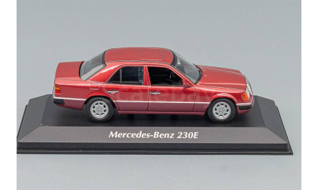 MERCEDES-BENZ E-CLASS 230E (W124) 1991, red metallic, масштабная модель, Maxichamps, scale43