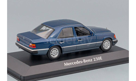 MERCEDES-BENZ E-CLASS 230E (W124) 1991, blue metallic, масштабная модель, Maxichamps, scale43