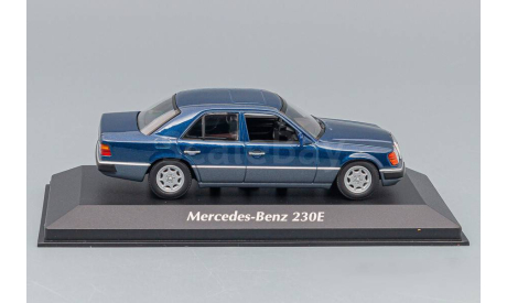 MERCEDES-BENZ E-CLASS 230E (W124) 1991, blue metallic, масштабная модель, Maxichamps, scale43