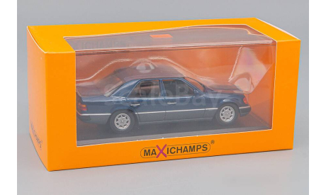MERCEDES-BENZ E-CLASS 230E (W124) 1991, blue metallic, масштабная модель, Maxichamps, scale43