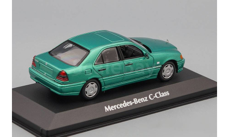 MERCEDES-BENZ C-Class (1997), green metallic, масштабная модель, Maxichamps, scale43