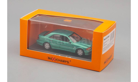 MERCEDES-BENZ C-Class (1997), green metallic, масштабная модель, Maxichamps, scale43