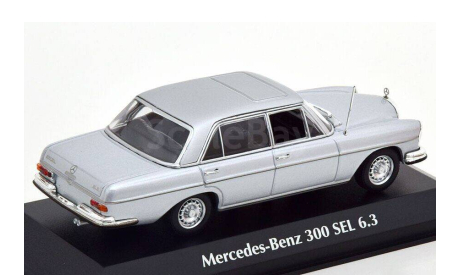 MERCEDES-BENZ 300 SEL 6.3 W109 (1968), silver, масштабная модель, Maxichamps, scale43