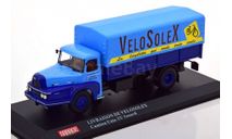 UNIC ZU Izoard pick up with canvas top, blue yellow, масштабная модель, Hachette, scale43
