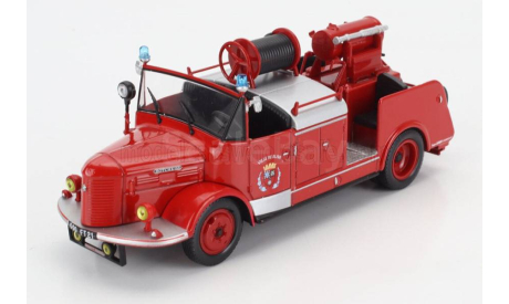 HOTCHKISS Pl50 Tanker Truck Fire Engine (1960), Red, масштабная модель, Altaya, scale43