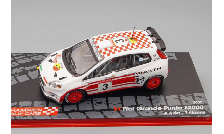 FIAT Grande Punto S2000 A.Alen - T.Alanne (2007), white, масштабная модель, Altaya, scale43