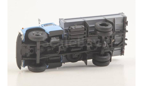 ЗИЛ-130 бортовой (ранний), серо-голубой, масштабная модель, Автоистория (АИСТ), scale43