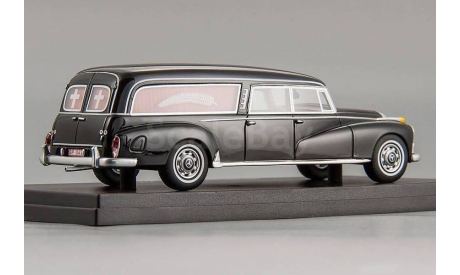 MERCEDES-BENZ 300D W189 Hearse by Pollmann (1960), black, масштабная модель, Best of Show, scale43