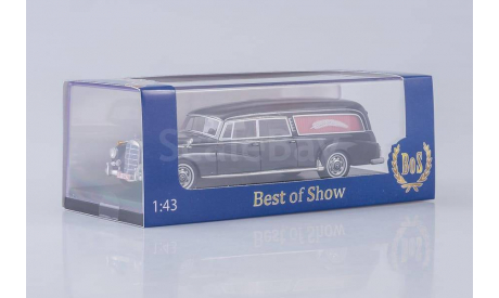 MERCEDES-BENZ 300D W189 Hearse by Pollmann (1960), black, масштабная модель, Best of Show, scale43