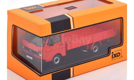 VOLKSWAGEN LT 28 бортовой грузовик (1978), Red, масштабная модель, IXO, scale43