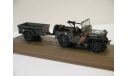 Jeep Willys MB с прицепом, хаки, масштабная модель, scale43, Atlas