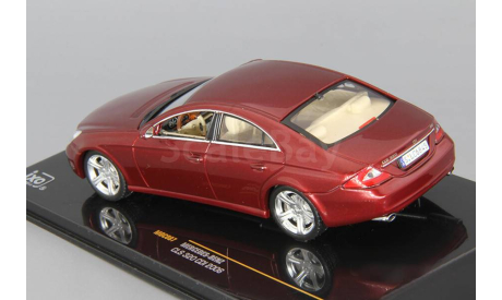 MERCEDES-BENZ CLS 320 CDI (2006), dark red, масштабная модель, IXO, scale43