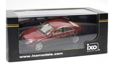 MERCEDES-BENZ CLS 320 CDI (2006), dark red, масштабная модель, IXO, scale43
