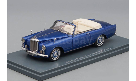 BENTLEY SII Continental Convertible Park Ward (1959), metallic blue, масштабная модель, Neo Scale Models, 1:43, 1/43