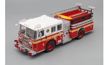 SEAGRAVE Pumper Truck Fire Department New York Usa (2003), Red White, масштабная модель, Hachette, scale43