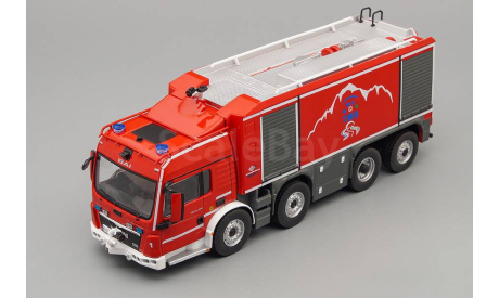 MAN TGS 35.540 8х6 BAI PROTEUS VSAT 13000 S 2013, масштабная модель, Hachette, scale43