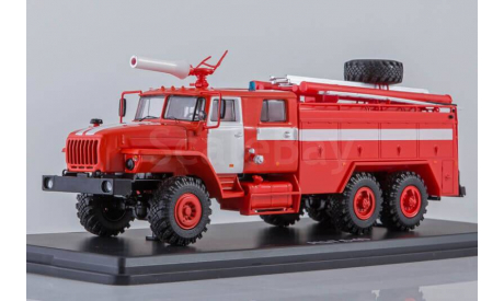 АЦ-7,5-40 (УРАЛ - 4320) с белыми полосами, масштабная модель, Start Scale Models (SSM), scale43