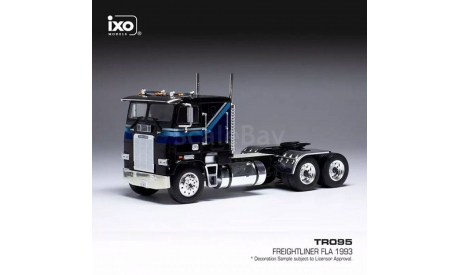 FREIGHTLINER FLA 1993 Black/Decorated, масштабная модель, IXO, 1:43, 1/43