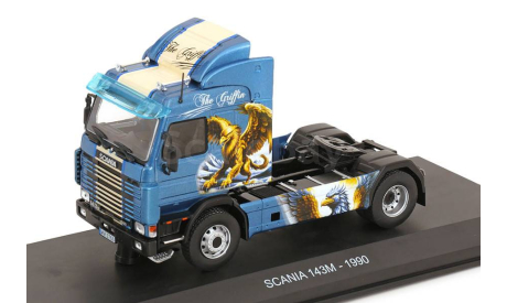SCANIA 143m Tractor Truck 2-assi (1990) - The Griffin, Blue Black, масштабная модель, Hachette, scale43