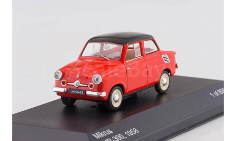 MIKRUS MR-300 (1958), red/black, масштабная модель, WhiteBox, scale43
