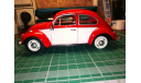 Voikswagen Classical Beetle, масштабная модель, Volkswagen, Kinsmart, 1:24, 1/24