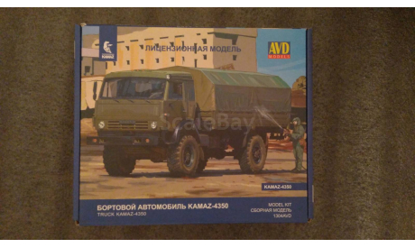 КАМАЗ-4350 4x4 Мустанг, сборная модель автомобиля, AVD Models, scale43