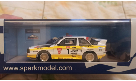 Audi Quattro 1/43 Spark quattro S1 No.1 Pikes Peak 1985 M.Mouton, масштабная модель, 1:43