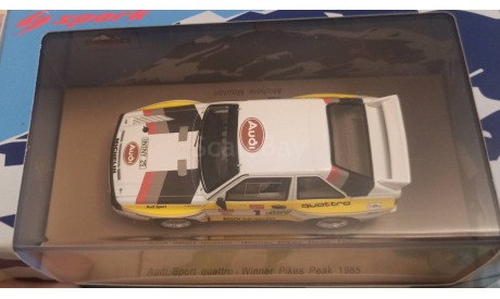 Audi Quattro 1/43 Spark quattro S1 No.1 Pikes Peak 1985 M.Mouton, масштабная модель, 1:43