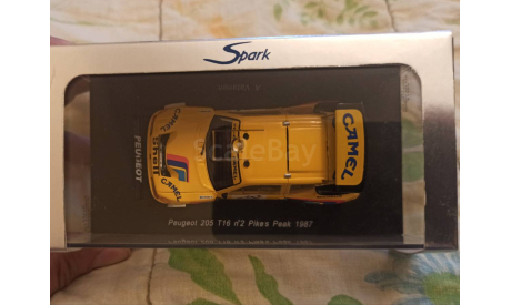 Peugeot 205 T16 #7 Pikes Peak 1987, масштабная модель, Spark, 1:43, 1/43