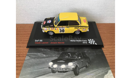 DAF-55 Rallye Monte-Carlo 1972 Claude Laurent - Jacques Marche, масштабная модель, Altaya Rally, scale43