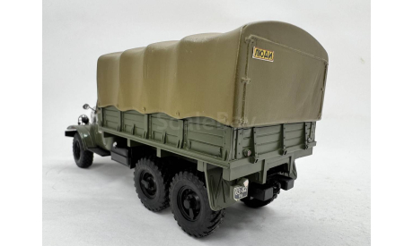 SL071 ЗИЛ-157 бортовой с тентом (СарЛаб), масштабная модель, scale43