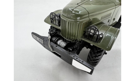SL071 ЗИЛ-157 бортовой с тентом (СарЛаб), масштабная модель, scale43
