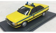 Audi 100 C3 ГАИ Милиция СССР 1989г.   (NEO), масштабная модель, Neo Scale Models, scale43