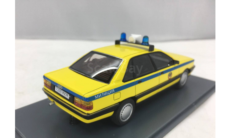 Audi 100 C3 ГАИ Милиция СССР 1989г.   (NEO), масштабная модель, Neo Scale Models, scale43