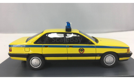 Audi 100 C3 ГАИ Милиция СССР 1989г.   (NEO), масштабная модель, Neo Scale Models, scale43