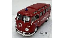 Volkswagen Microbus Feuerwehr 1962 (Signatur series), масштабная модель, scale43