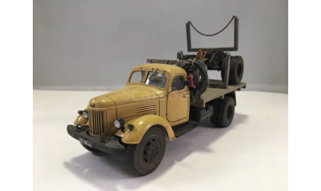 SL117S ЗИЛ-164А лесовоз роспуском, состаренный (СарЛаб), масштабная модель, 1:43, 1/43