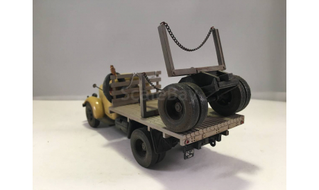 SL117S ЗИЛ-164А лесовоз роспуском, состаренный (СарЛаб), масштабная модель, 1:43, 1/43