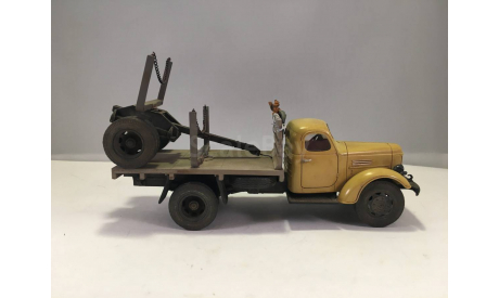 SL117S ЗИЛ-164А лесовоз роспуском, состаренный (СарЛаб), масштабная модель, 1:43, 1/43