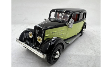 Peugeot 401 Longue Taxi black and yellow 1935 (Norev), масштабная модель, scale43