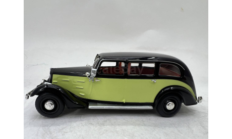 Peugeot 401 Longue Taxi black and yellow 1935 (Norev), масштабная модель, scale43