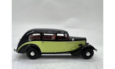 Peugeot 401 Longue Taxi black and yellow 1935 (Norev), масштабная модель, scale43