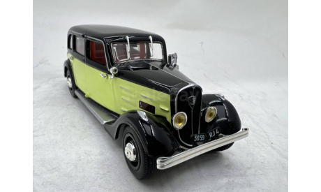 Peugeot 401 Longue Taxi black and yellow 1935 (Norev), масштабная модель, scale43