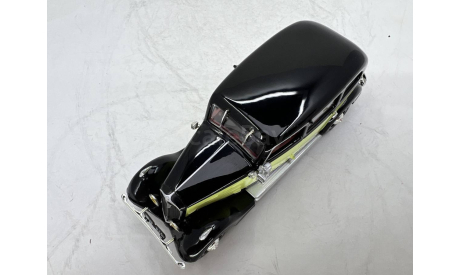 Peugeot 401 Longue Taxi black and yellow 1935 (Norev), масштабная модель, scale43