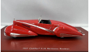 CADILLAC V16 Hartmann Roadster 1937, масштабная модель, TSM Model, scale43