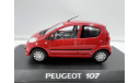 PEUGEOT 107, масштабная модель, Norev, scale43