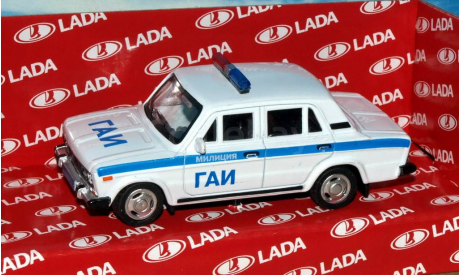 Lada 2106 (ВАЗ-2106) ГАИ _ CarLine _ 1:43, масштабная модель, 1/43