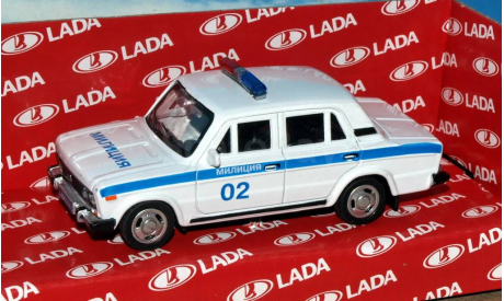 Lada 2106 (ВАЗ-2106) милиция _ CarLine _ 1:43, масштабная модель, 1/43